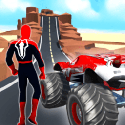 怪物卡車競賽Spider Mega Ramp Car