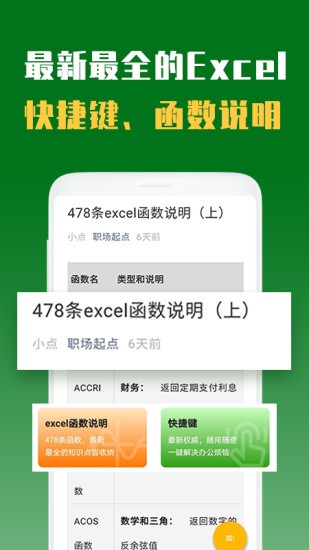 excel辦公軟件教程免費版