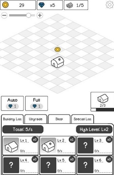 簡筆畫風合并大樓游戲