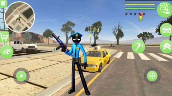 美國警察火柴人繩索英雄 v2.0 安卓版 1