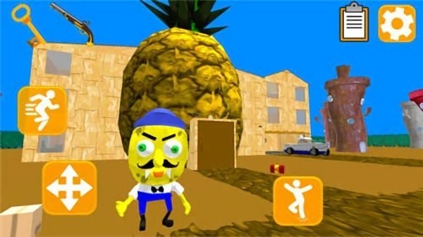 魷魚鄰居逃生3d(Squid Neighbor. Sponge Escape) v1.2 安卓版 0