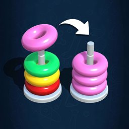 圈排序謎題最新版(Sort Color Ring)