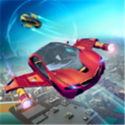 未來(lái)派飛行汽車(chē)賽車(chē)(Futuristic Flying Car Racer)