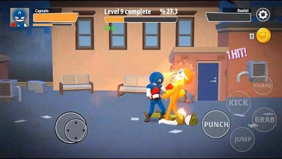 城市斗士火柴人幫派游戲(City fighter Stickman street gang fight) v1.5.0 安卓版 0