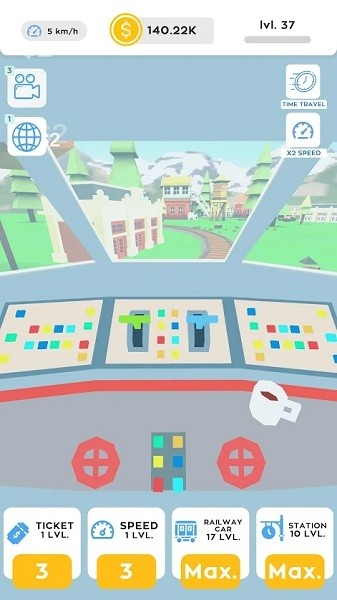 空閑火車鐵路大亨2022(Idle Trains Railway Tycoon)0