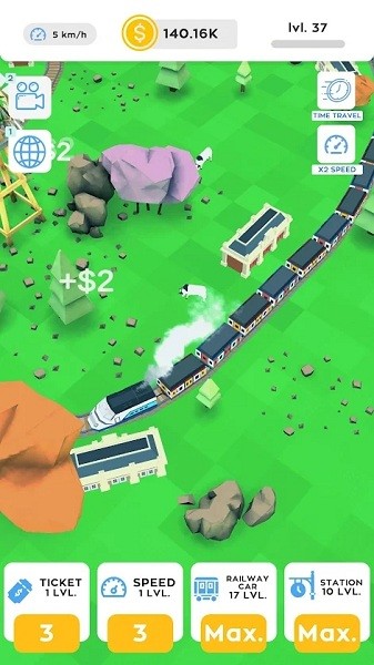 空閑火車鐵路大亨2022(Idle Trains Railway Tycoon)2