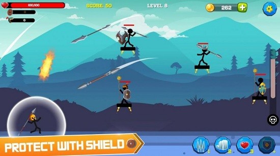 戰(zhàn)斗火柴人弓箭手英雄游戲(Stickman Archer Hero) v1.0 安卓版 0