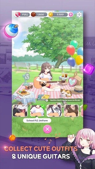 吉他女孩比賽3(Guitar Girl Match3) v1.0.1 安卓版 3