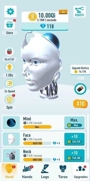 閑置機(jī)器人無(wú)限金幣版 v0.91 安卓版 0