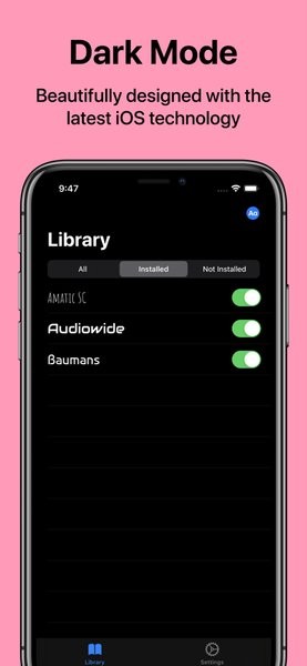 字庫(kù)英文字體ios v1.1.0 蘋果版 1