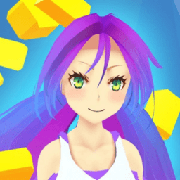 動(dòng)漫女孩跑步