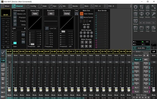 百靈達(dá)x32調(diào)音臺(tái)pc控制軟件 v4.2 官方最新版 2