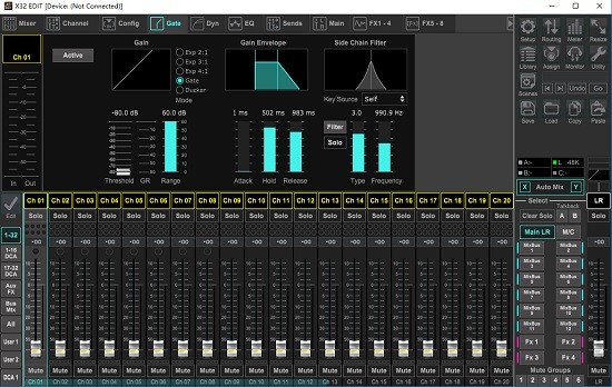 百靈達(dá)x32調(diào)音臺(tái)pc控制軟件 v4.2 官方最新版 0