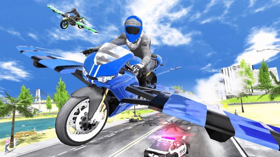 摩托飛車模擬賽(Flying Motorbike Simulator) v1.08 安卓版 0