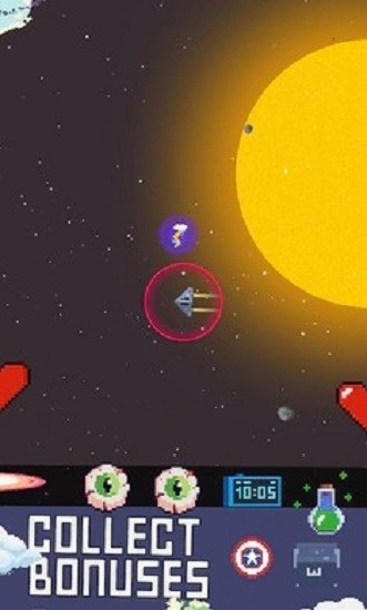 太空飛行像素火箭游戲