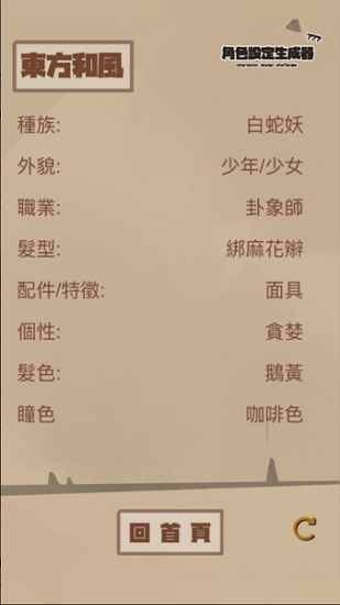 角色設(shè)定生成器app1