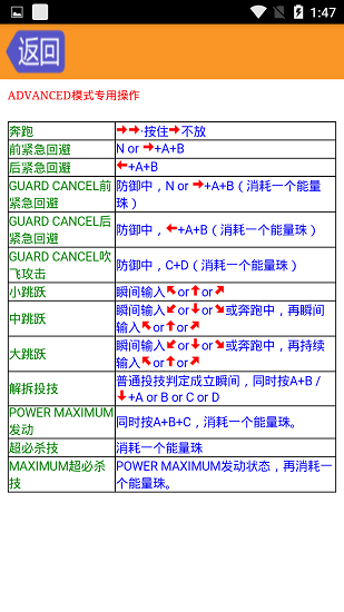 拳皇97出招表軟件 v1.1 安卓版 1