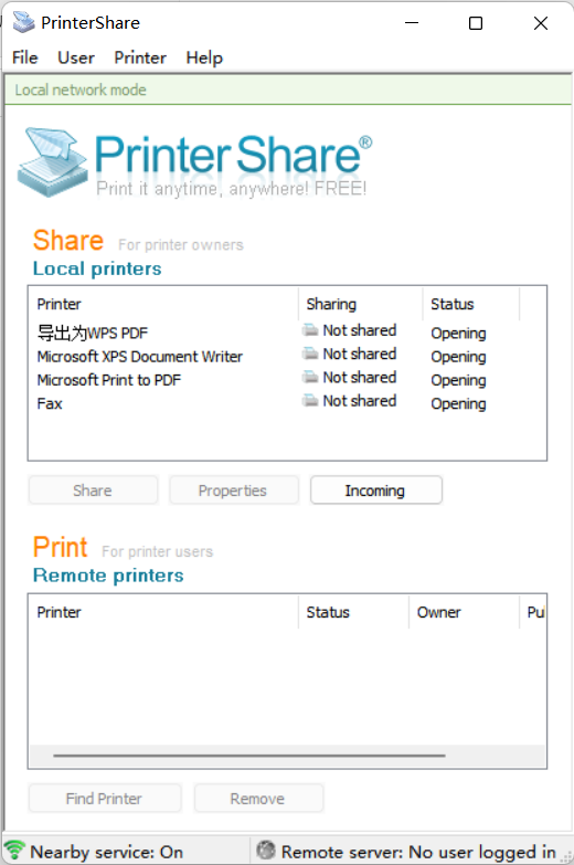 printershare電腦版 v2.4.7 中文免費(fèi)版 0