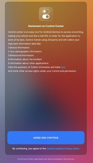 Control Center ios 150