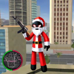 圣誕火柴人繩索英雄(Santa Claus Stickman)
