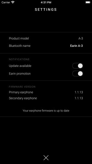earin耳機(jī)app v3.6.2 手機(jī)版 1