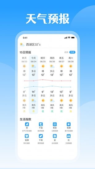 平安好天氣軟件 v1.0.0 安卓版 1