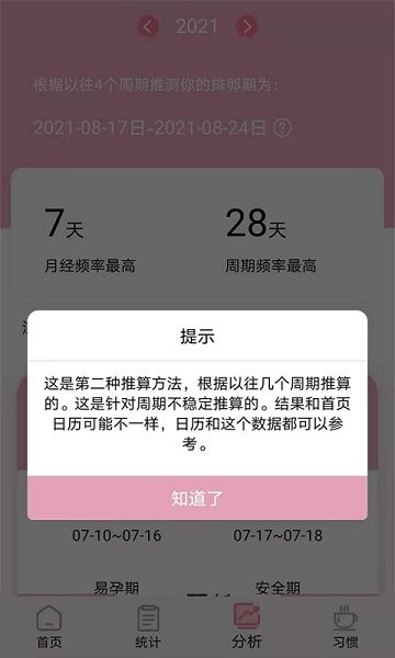 安全期排卵期計(jì)算軟件 v1.3.4 安卓版 1