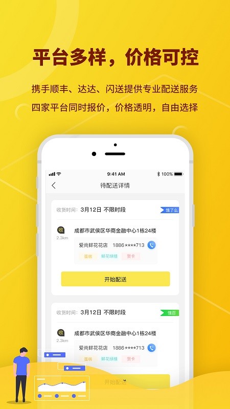 花娃快送接單