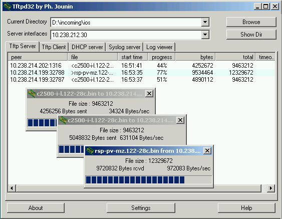 Tftpd32(集成DHCP、TFTP服務(wù)器) v4.52 綠色免費(fèi)英文版 0