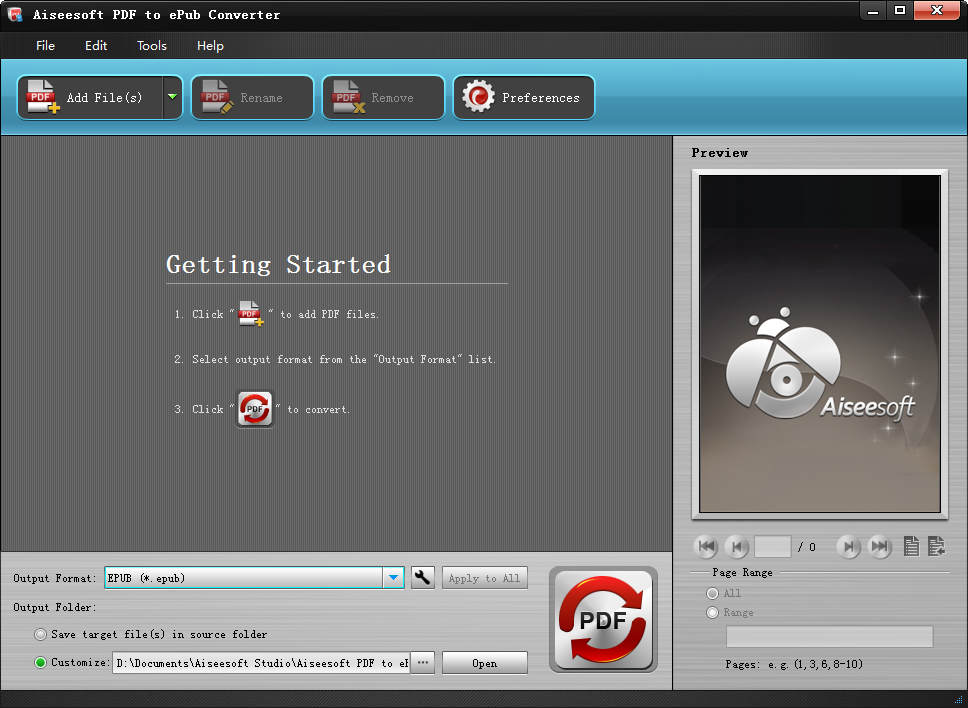 pdf轉換epub工具(Aiseesoft PDF to ePub) v3.2.8.25499 綠色版 0