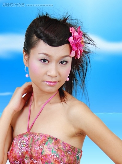 用Photoshop背景橡皮擦摳簡單背景頭發(fā),PS教程,思緣教程網(wǎng)