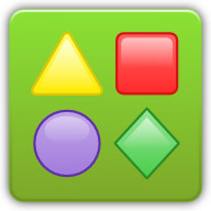 孩子們學習形狀