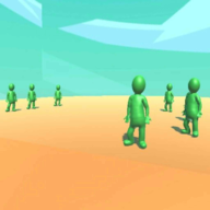 人類奔跑3d