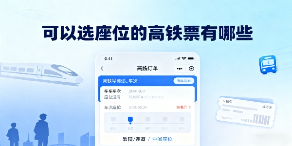 可以選座位的高鐵票有哪些-可以選座位的高鐵票app哪個(gè)好用-可以選座位的高鐵票軟件推薦