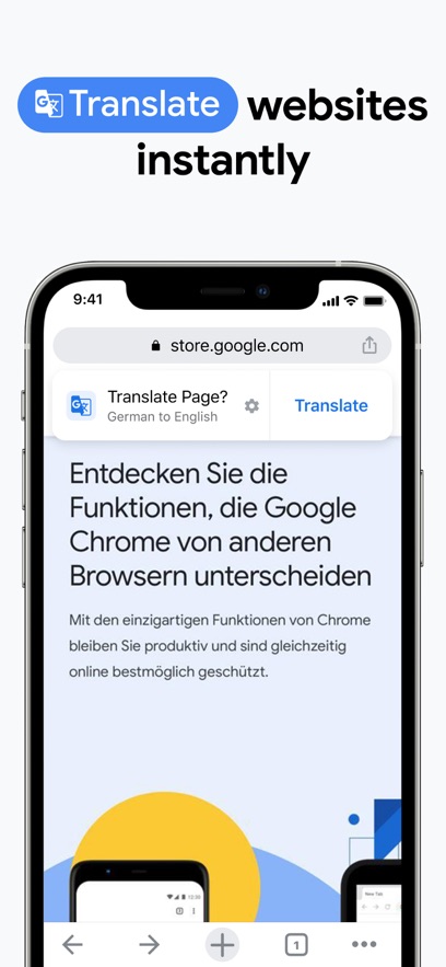 谷歌chrome瀏覽器蘋(píng)果版 v119.0.6045.109 官方版 1