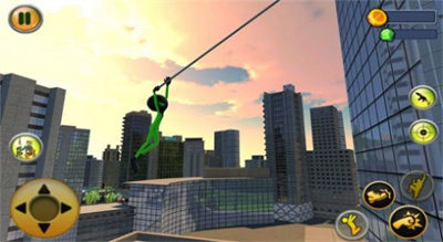綠火柴人繩索英雄 v1.0 安卓版 1