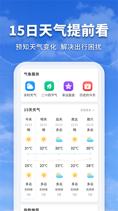 萬(wàn)能實(shí)況天氣通 v1.0.0 安卓版 2