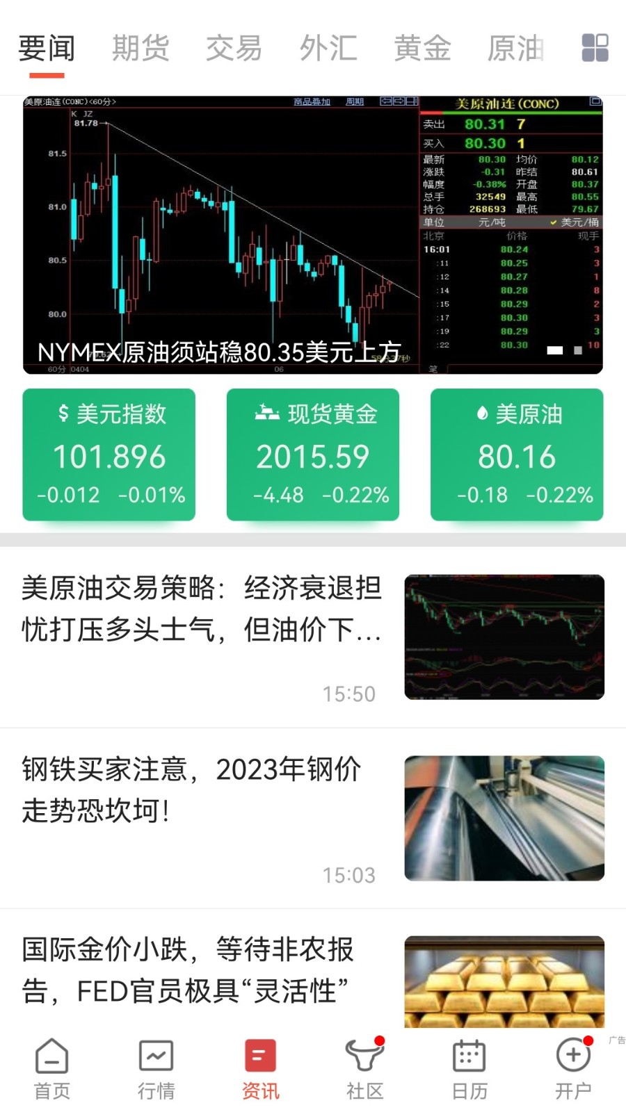 匯通財(cái)經(jīng)app v6.8.3 安卓版 1