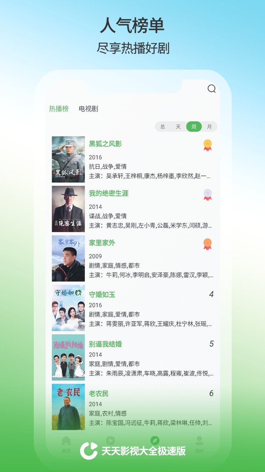 天天影視大全免費(fèi)追劇app v1.1.7 最新版 1