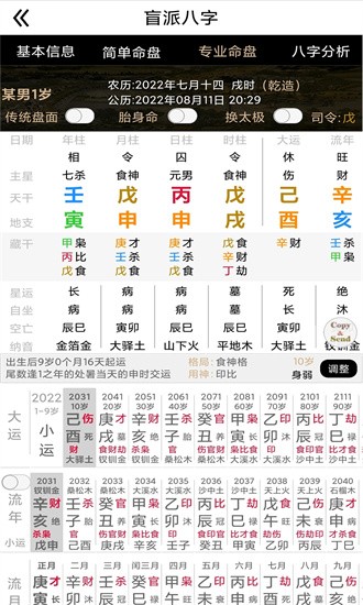 盲派八字排盤app v27.0.0 手機版 1