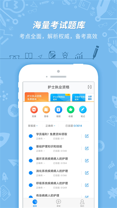 101貝考護(hù)士執(zhí)業(yè)資格app v7.3.15 安卓版 0