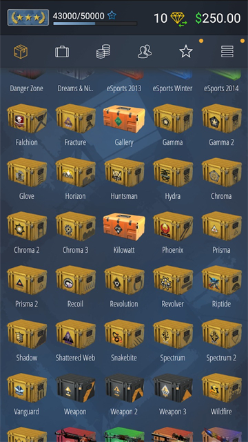 CSGO開(kāi)箱模擬器2手機(jī)版 v11.7 安卓版 2
