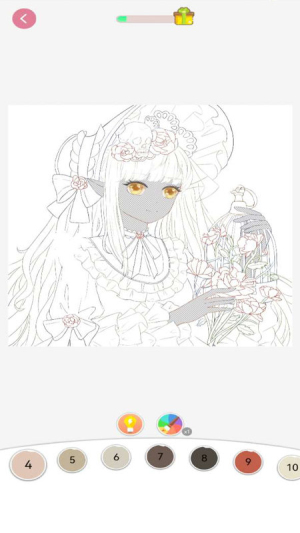 二次元數(shù)字填色 v1.0.6 安卓版 1