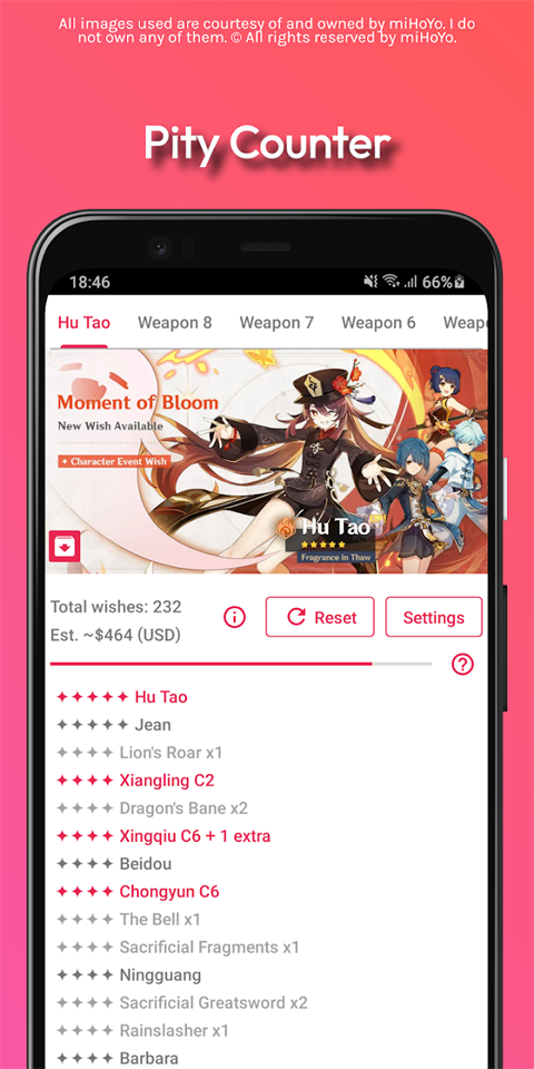 原神抽卡模擬器手機版(Genshin Wish Simulator) v84 安卓最新版 0