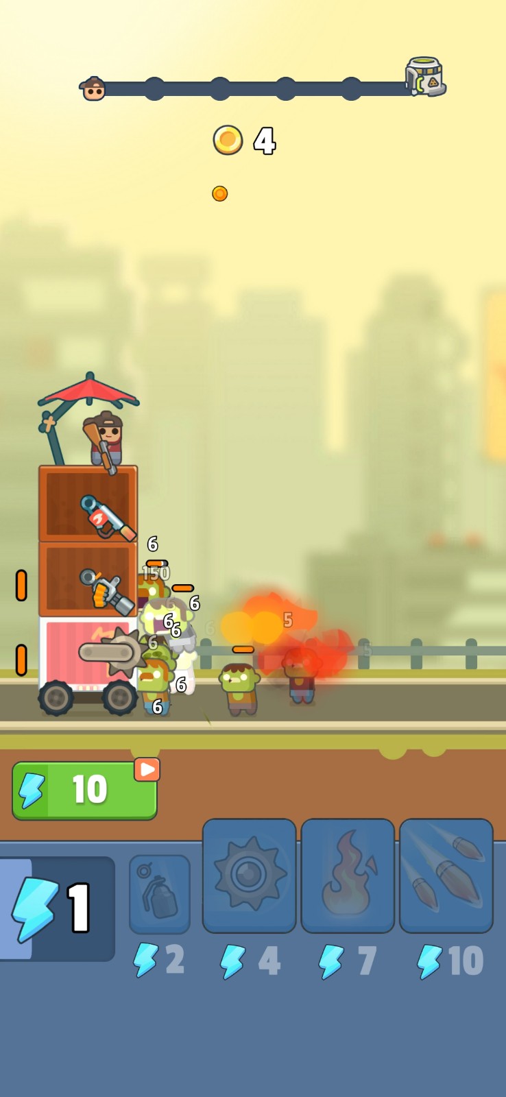 尸潮戰(zhàn)車免廣告版 v1.2.4 2