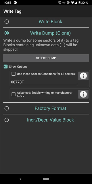手機nfc修改飯卡余額(Mifare Classic Tool) v4.2.3安卓版 0
