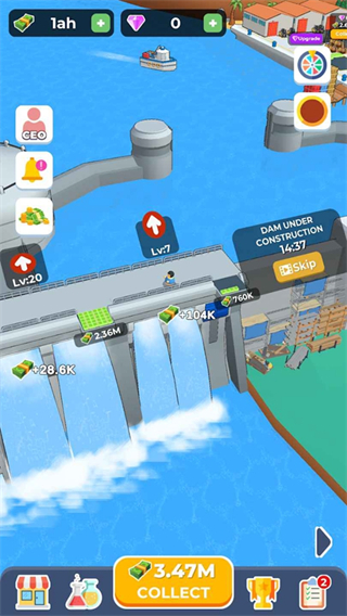 水壩建造者無限金幣版 v0.6.0 3